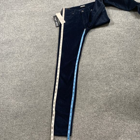 Buffalo David Bitton Jeans Womens 2/26 Navy Velvet Mid Rise Stretch Skinny Ankle - Picture 6 of 12